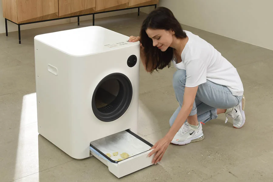 rolling litter box